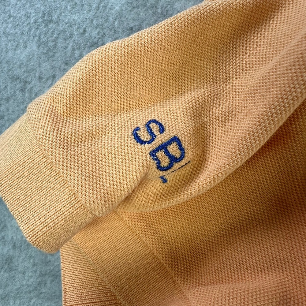 Lacoste Vintage Washed Orange Polo Shirt Dayton Flyers Basketball Mens 8 3XL - Picture 5 of 11